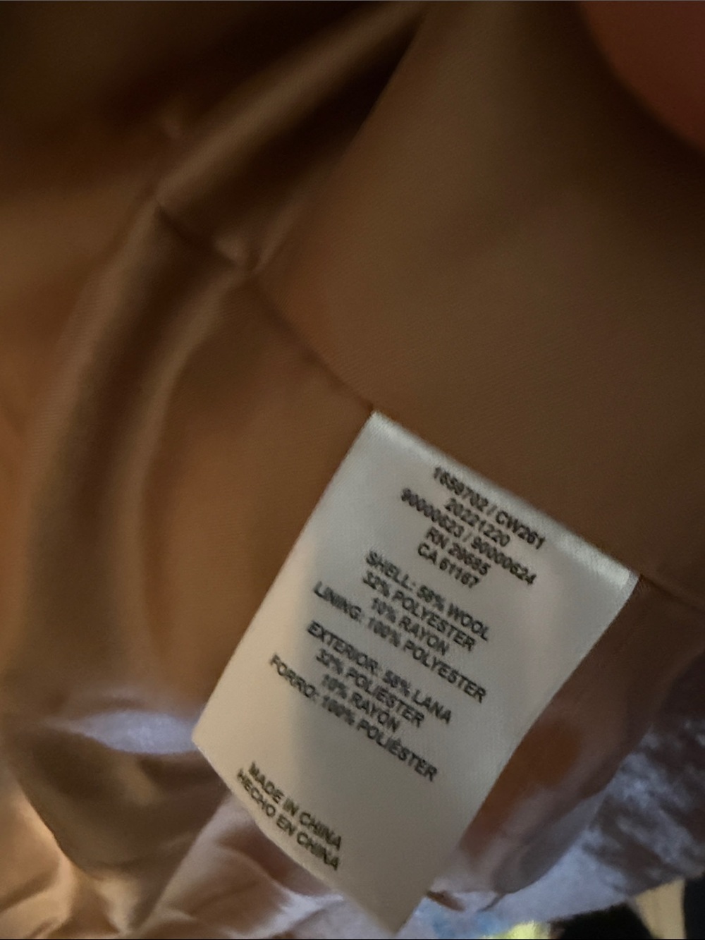 Brand New Pendleton Tan, Brown & Light Blue Aztec Wool Zip Jacket - Picture 4 of 7